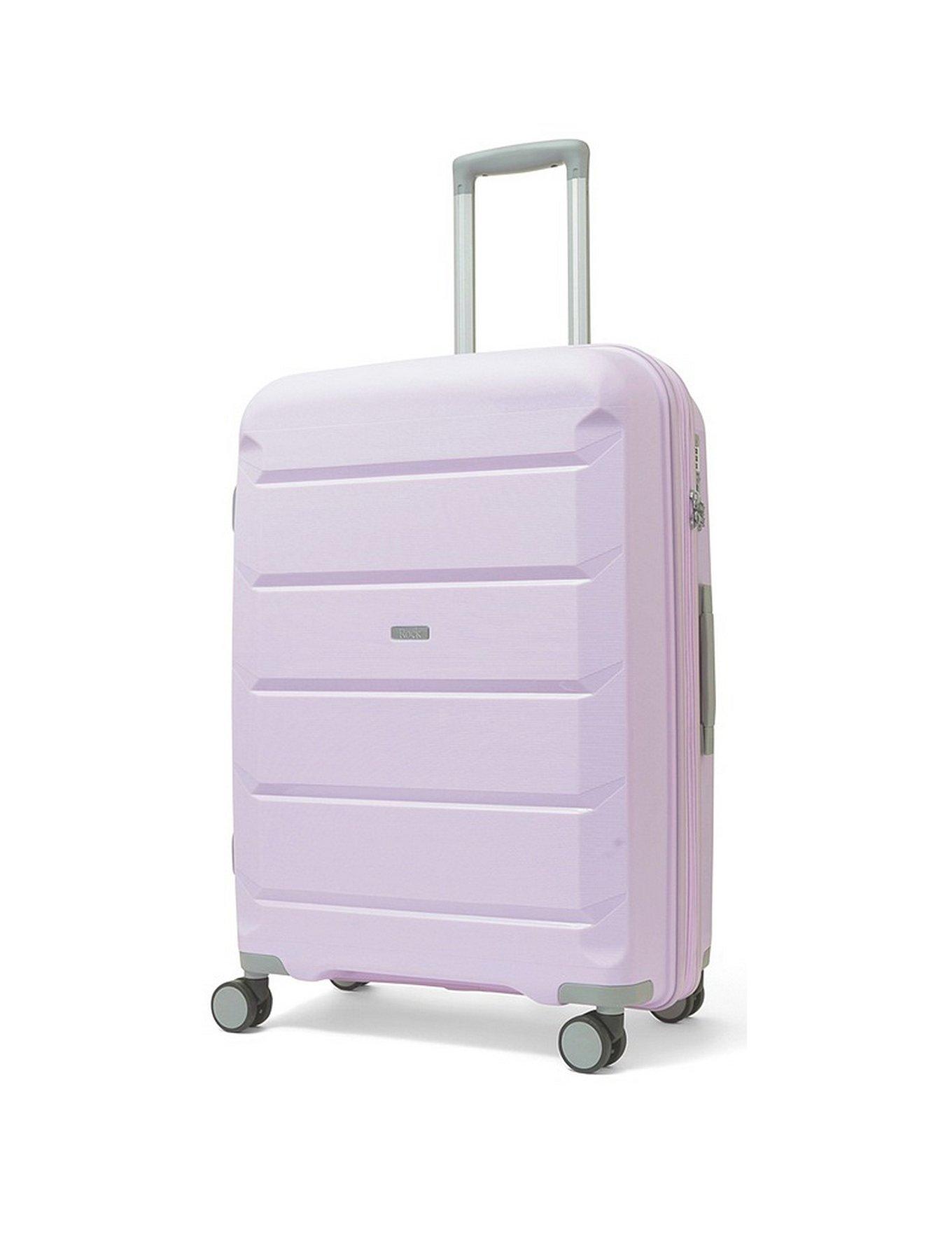 Image 1 of 6 of Rock Luggage Tulum 8 Wheel Hardshell Medium Suitcase - Lilac
