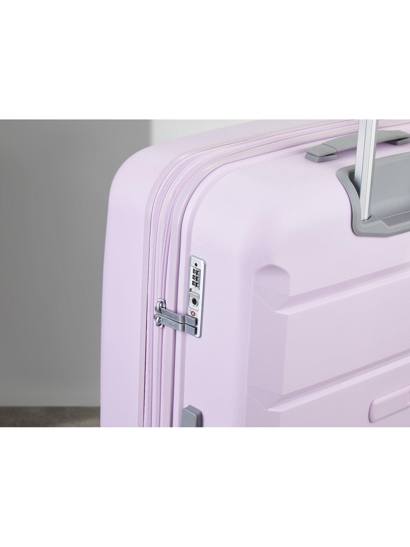 Image 5 of 6 of Rock Luggage Tulum 8 Wheel Hardshell Medium Suitcase - Lilac