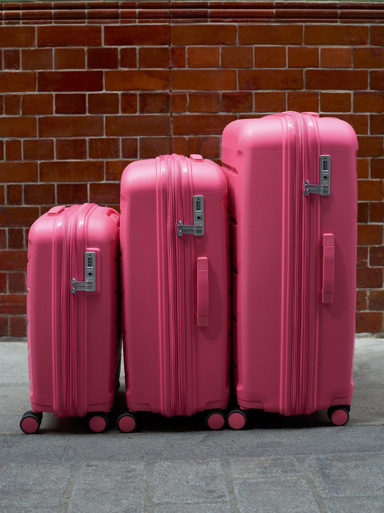Rock Luggage Tulum Wheel Hardshell Cabin Suitcase Bubblegum