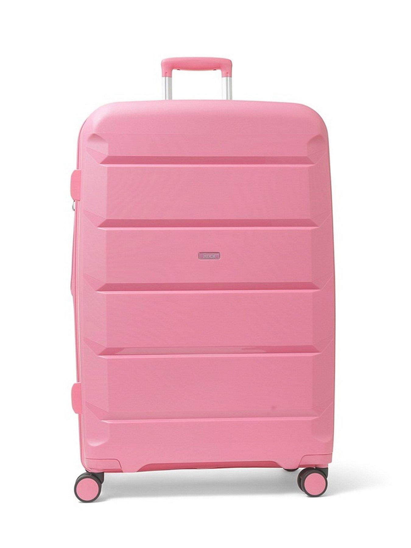 Image 3 of 7 of Rock Luggage Tulum 8 Wheel Hardshell Large Suitcase - Bubblegum Pink
