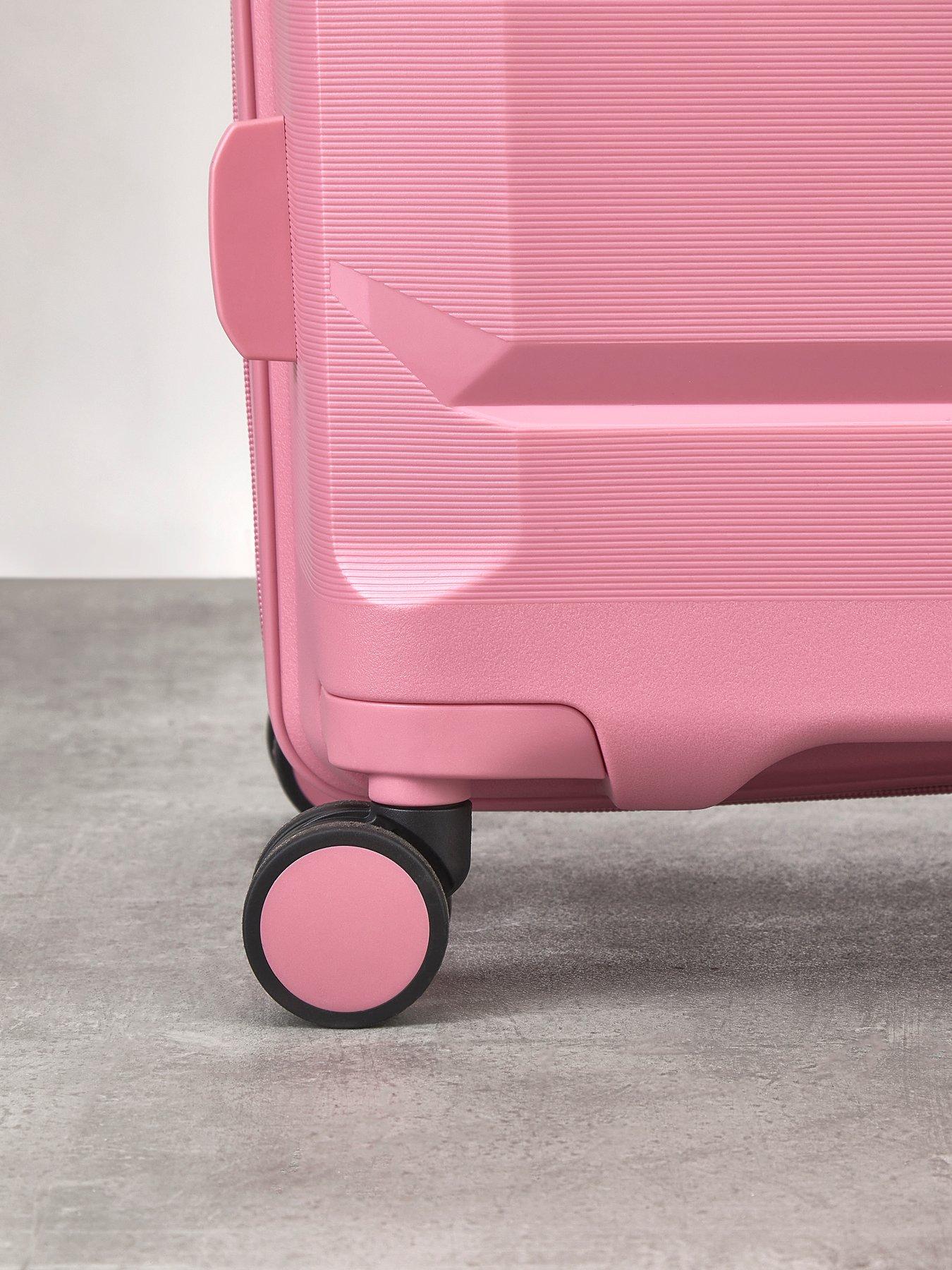 Image 4 of 7 of Rock Luggage Tulum 8 Wheel Hardshell Large Suitcase - Bubblegum Pink