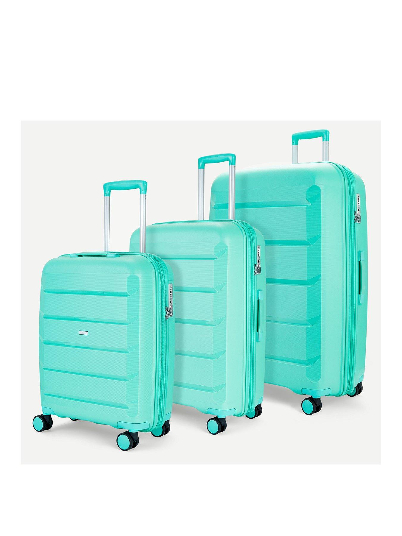 undefined Tulum 3 Piece Set Hardshell 8 Wheel Spinner - Turquoise