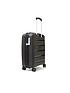  image of rock-luggage-tulum-8-wheel-hardshell-cabin-suitcase-black