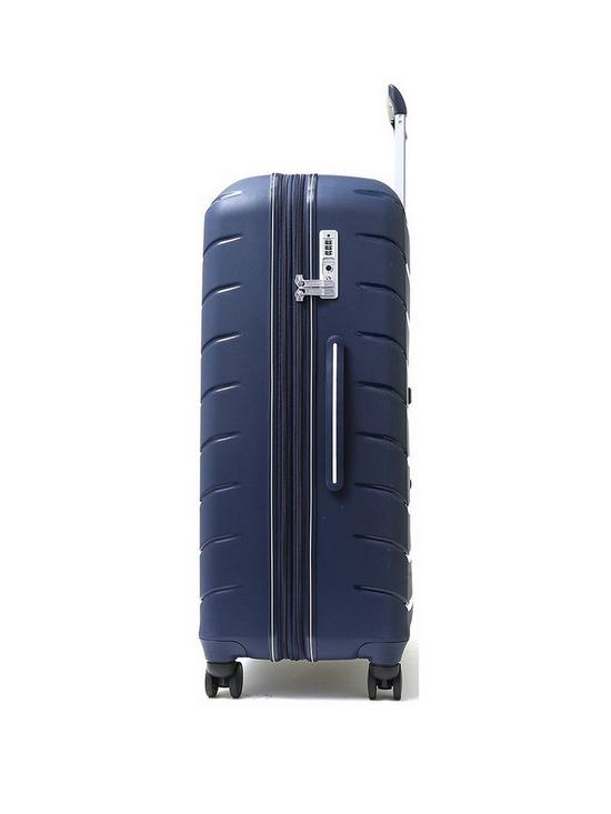 stillFront image of rock-luggage-prime-8-wheel-hardshell-large-suitcase-navy
