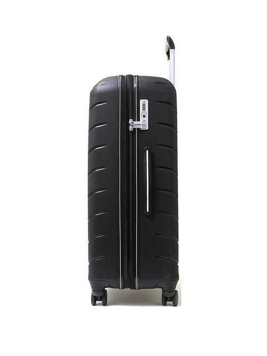 stillFront image of rock-luggage-prime-8-wheel-hardshell-large-suitcase-black