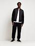  image of river-island-quilted-hybrid-bomber-black