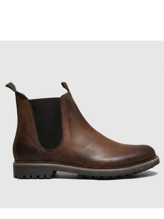front image of schuh-dylan-leather-chelsea-boot