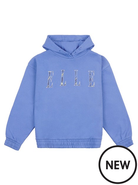 elle-girls-oversized-hoodie-baja-blue
