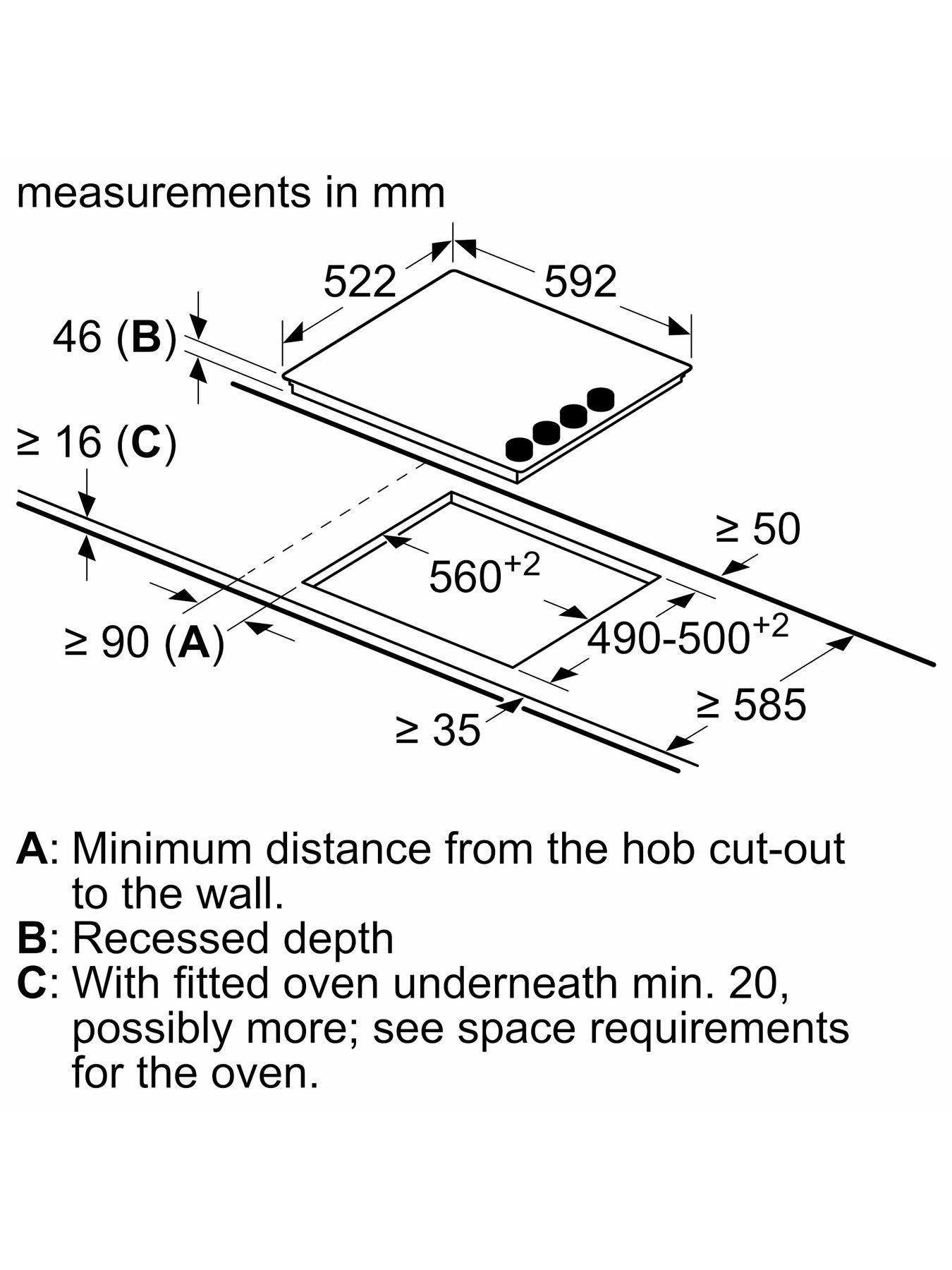  image of bosch-series-2-pke611ca3e-60cm-wide-frameless-electric-hob-black