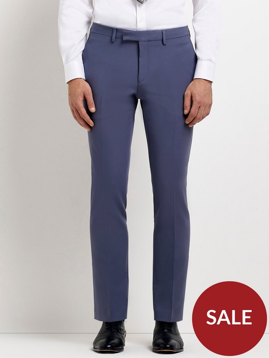front image of river-island-airforce-trouser-sk-medium-blue