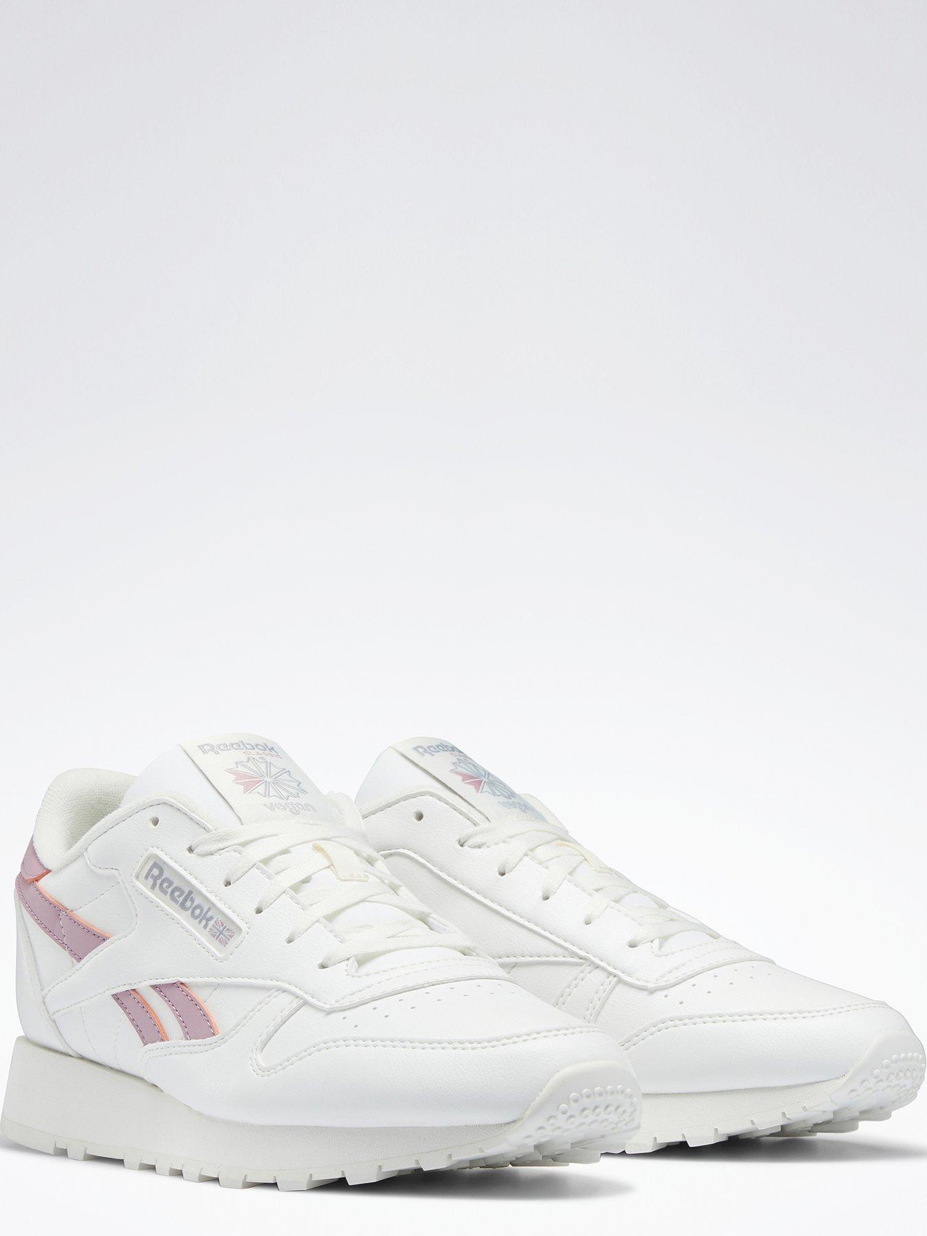 Reebok Girls Classic Leather White/Pixel Pink Sneakers EG6001