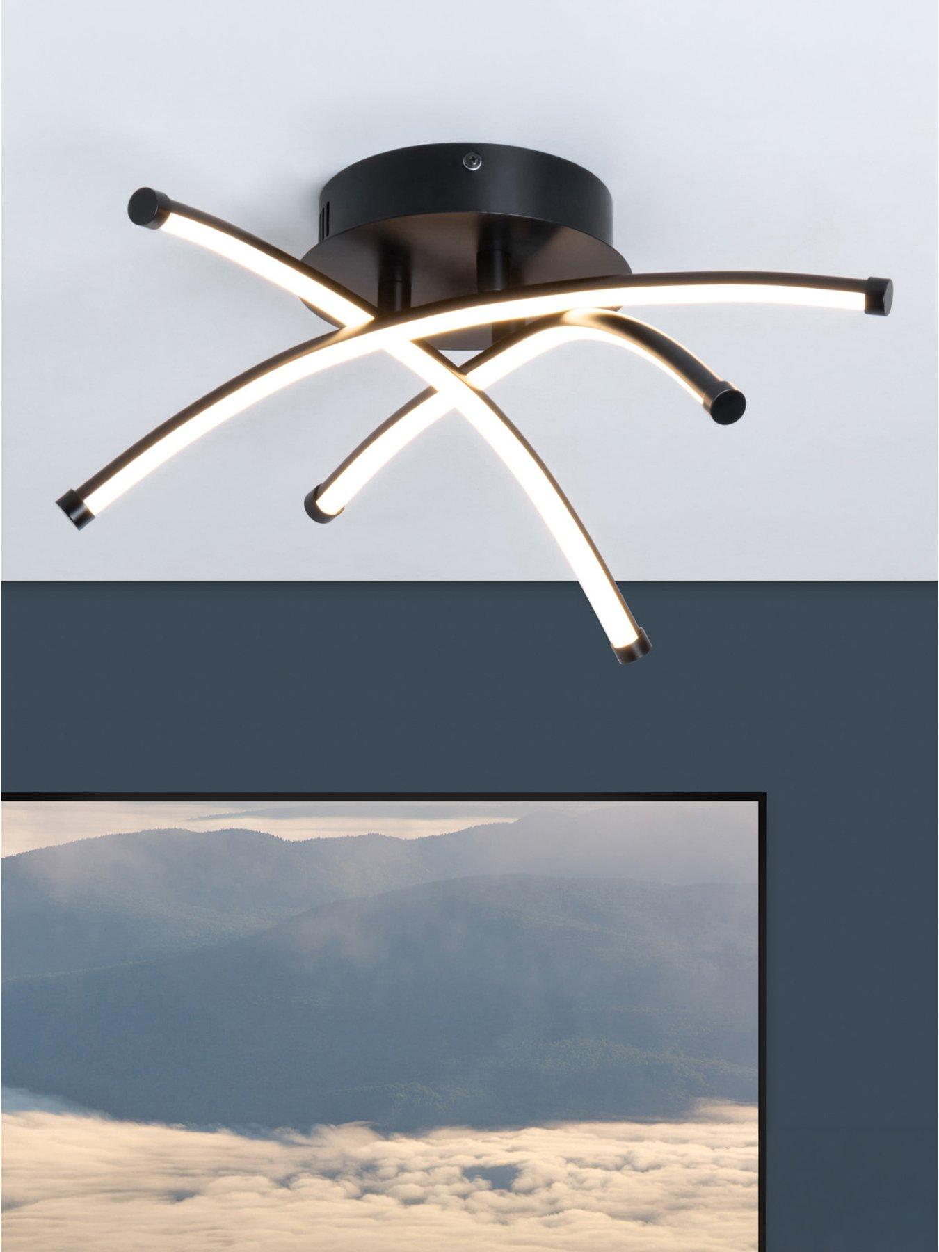 BHS Aalto LED Flush Fitting - Satin Black