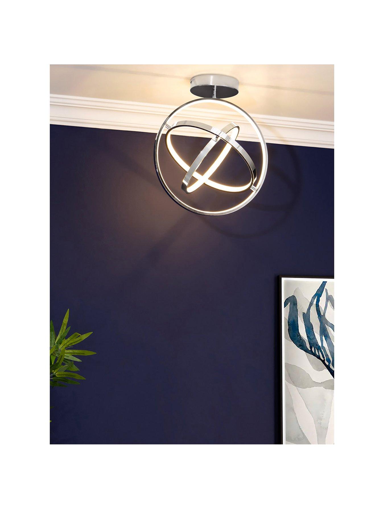 undefined Ingel 3 Rings Orbital LED Flush Fitting - Chrome