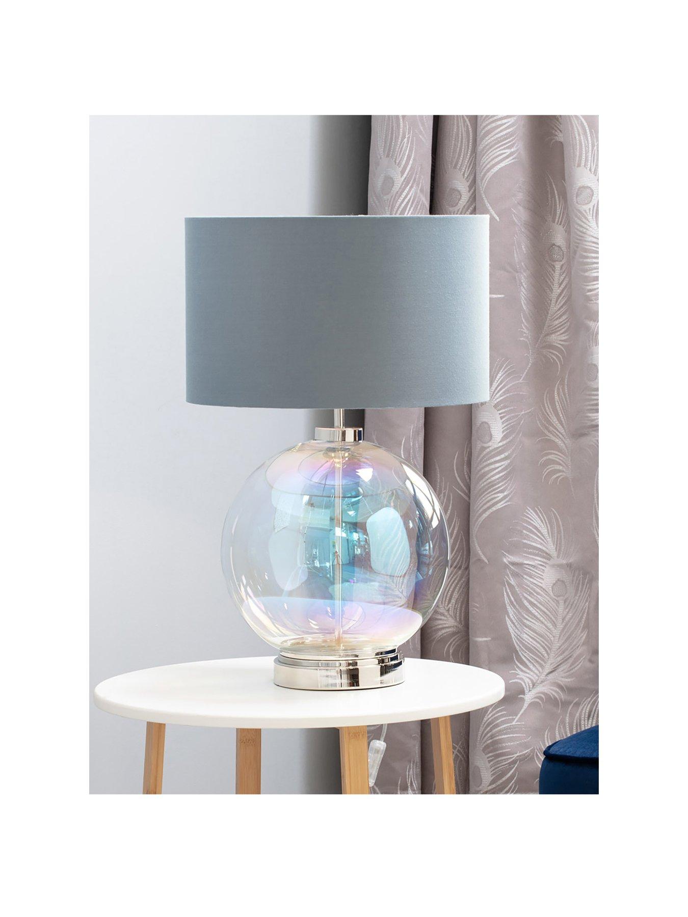 Iridescent deals glass lamp