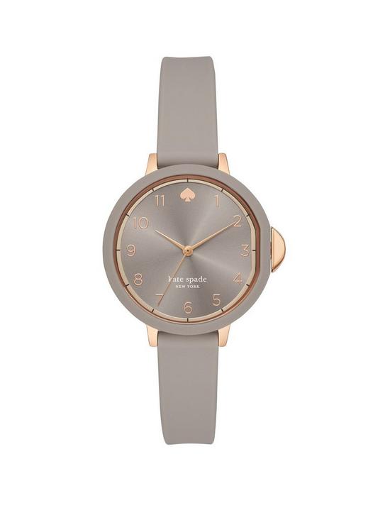 front image of kate-spade-new-york-park-row-silicone-ladies-watch