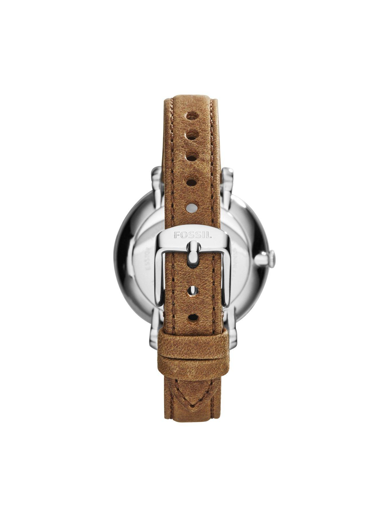  image of fossil-jacqueline-ladies-watch-genuine-leather