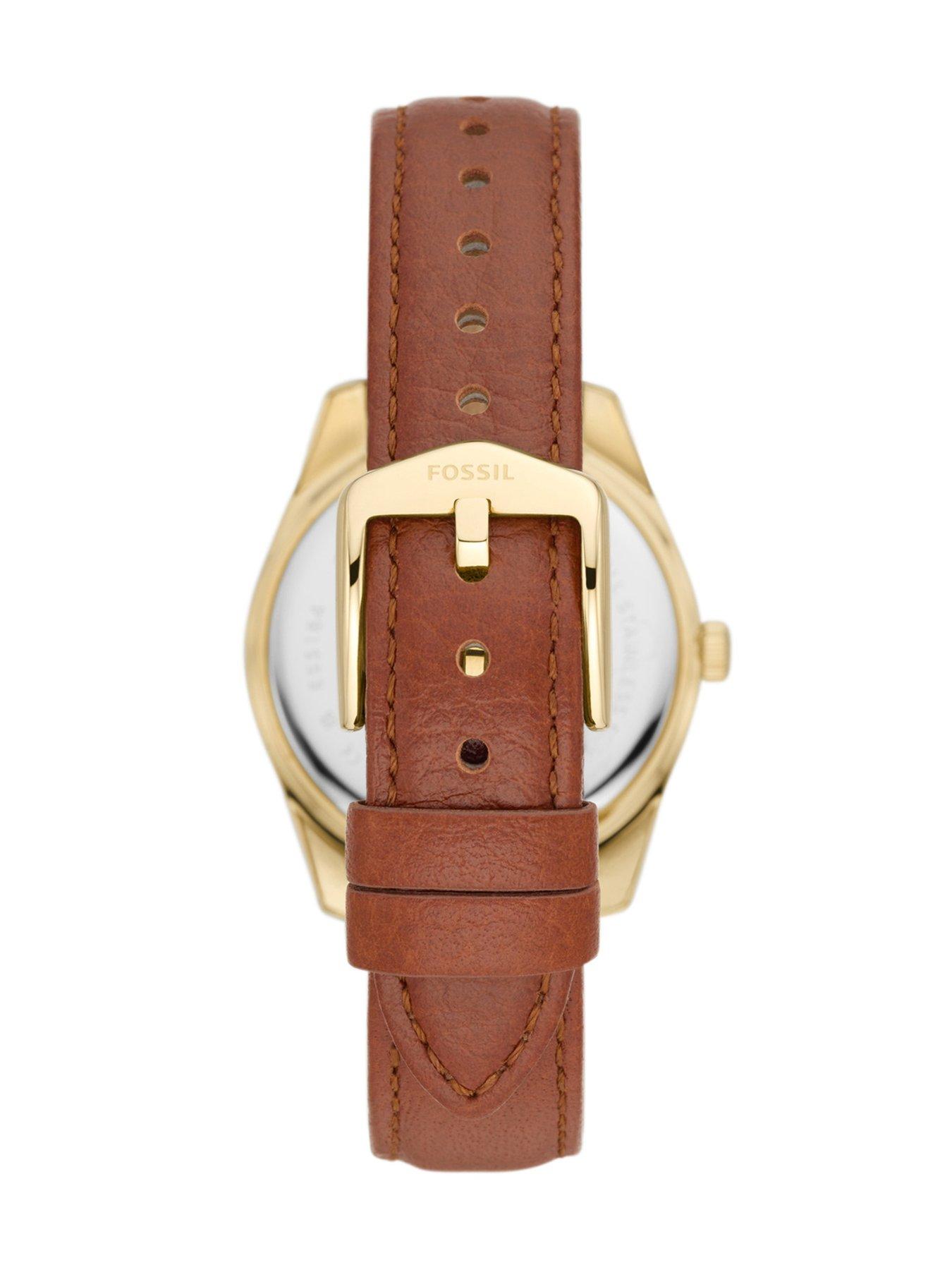  image of fossil-scarlette-ladies-watch-leather