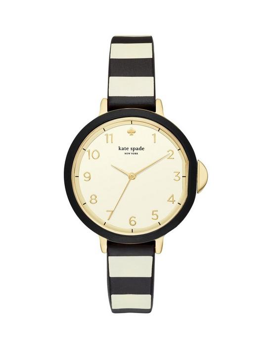 front image of kate-spade-new-york-park-row-silicone-ladies-watch