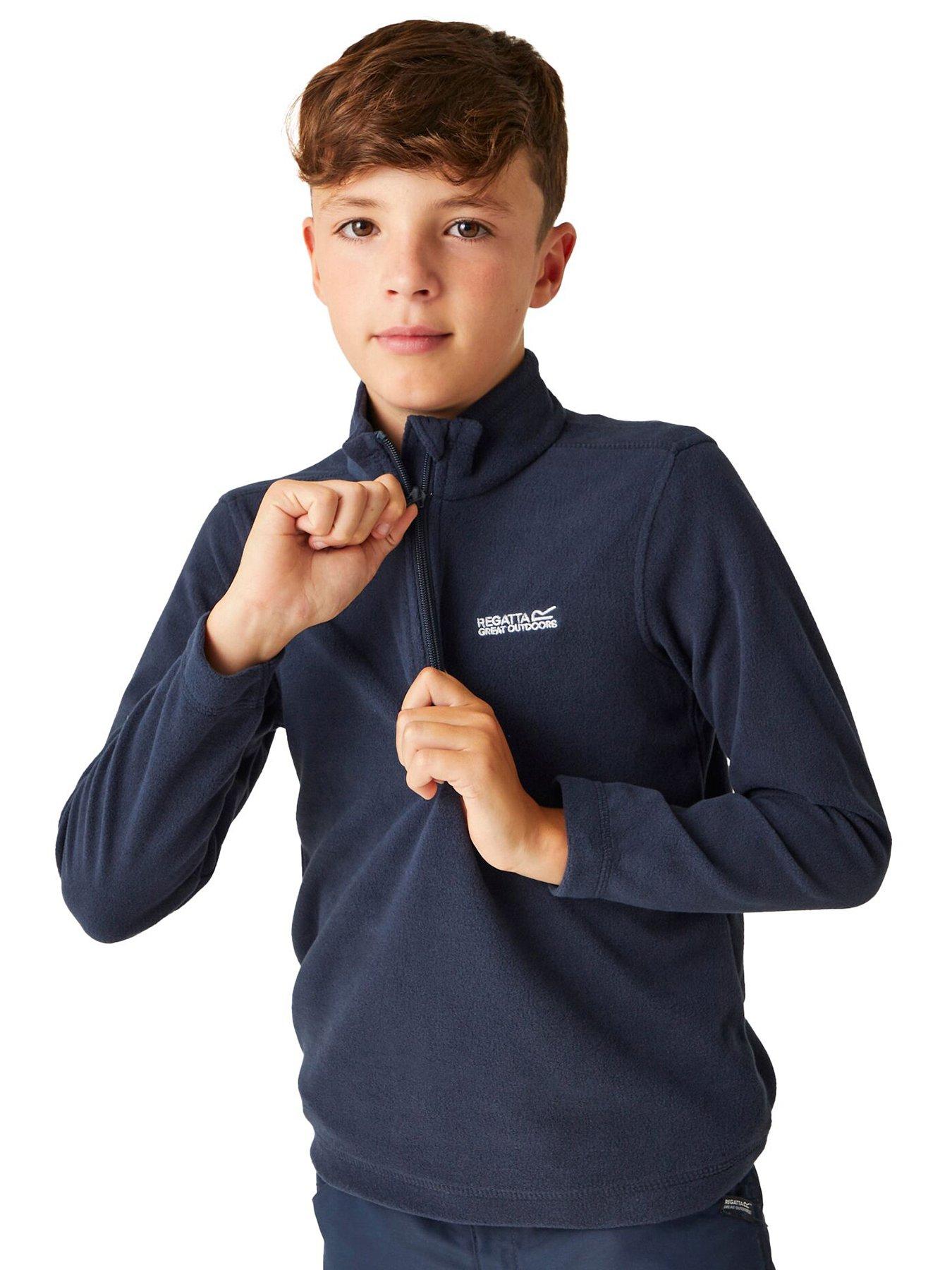 Regatta Kids' Hot Shot II Half Zip Fleece - Navy Blue