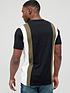  image of very-man-vertical-cut-and-sew-t-shirt-khakiblack