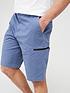  image of very-man-garment-dyed-zip-pocket-short-midnbspblue