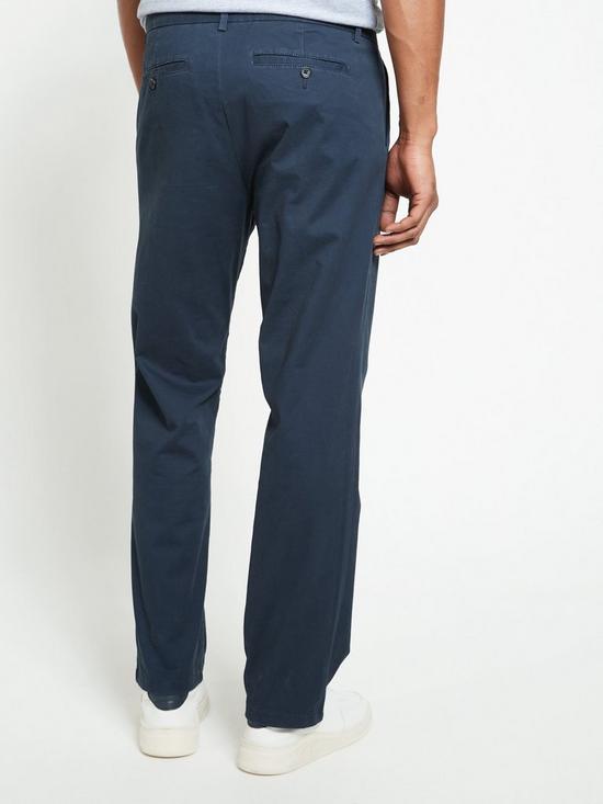 stillFront image of everyday-straight-chino-trousers-navy