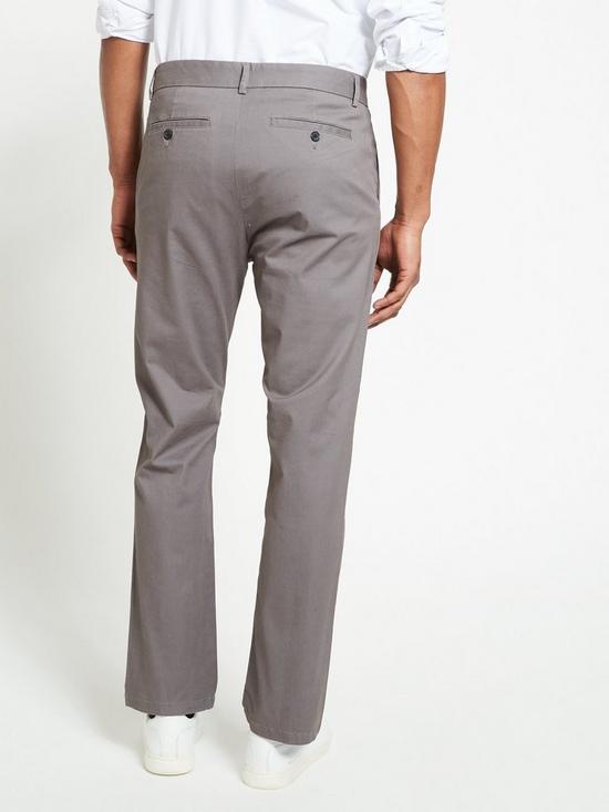 stillFront image of everyday-straight-chino-trousers-charcoal