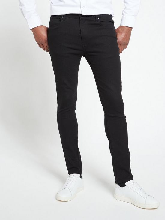 front image of everyday-stretch-skinnynbspjeans-black