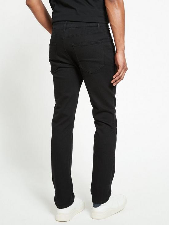 stillFront image of everyday-stretch-slim-leg-jeans--nbspblack