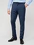  image of very-man-slim-suit-trousers-blue-melange