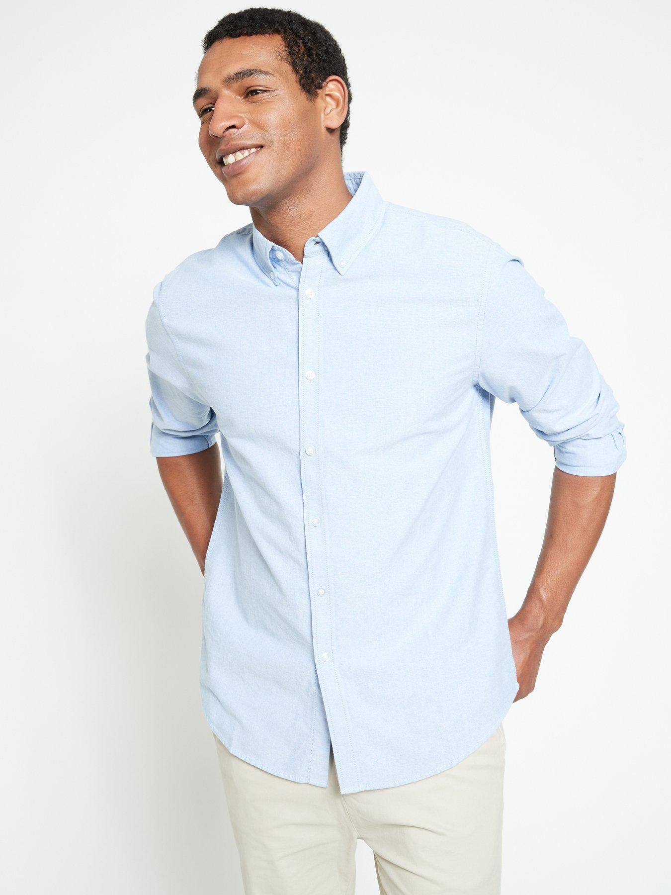 Everyday Long Sleeve Button Down Oxford Shirt - Chambray Blue ...