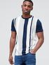  image of very-man-vertical-stripe-t-shirt--nbspwhitenavy