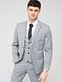  image of very-man-check-slim-fit-suit-jacket-greynbsp