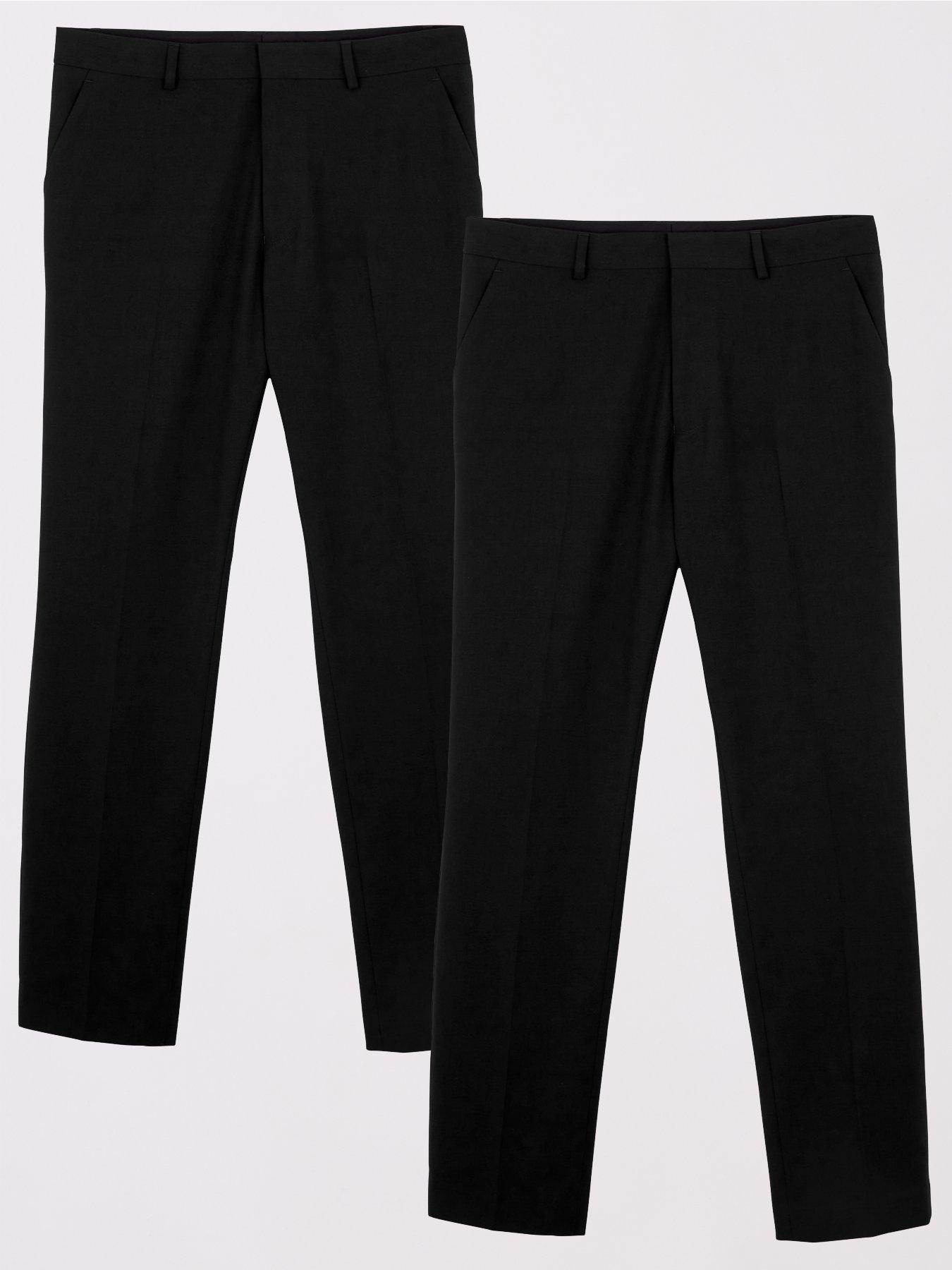  image of everyday-2-packnbspregular-trousers-blackblack