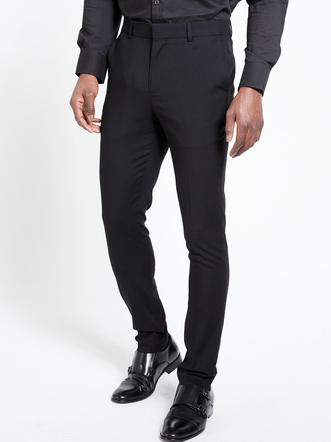 Skinny Formal Trousers - Black