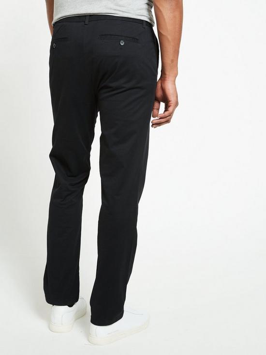 stillFront image of everyday-slim-chino-trousers-black