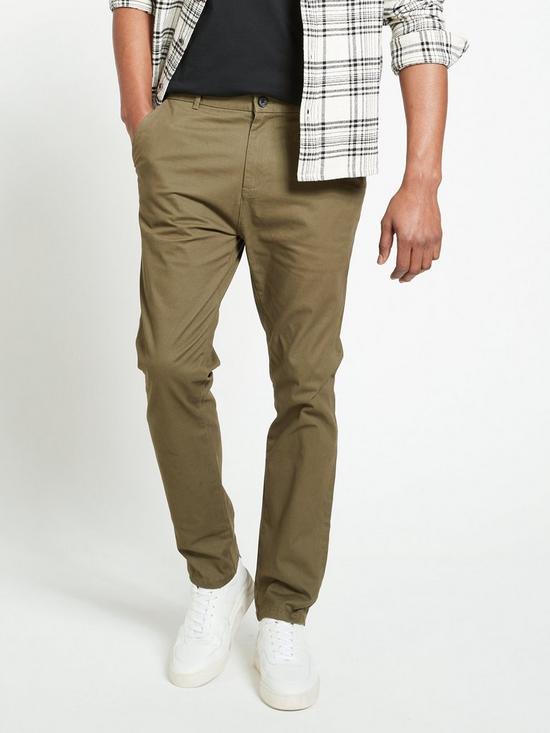 front image of everyday-slim-chino-trousers-khaki