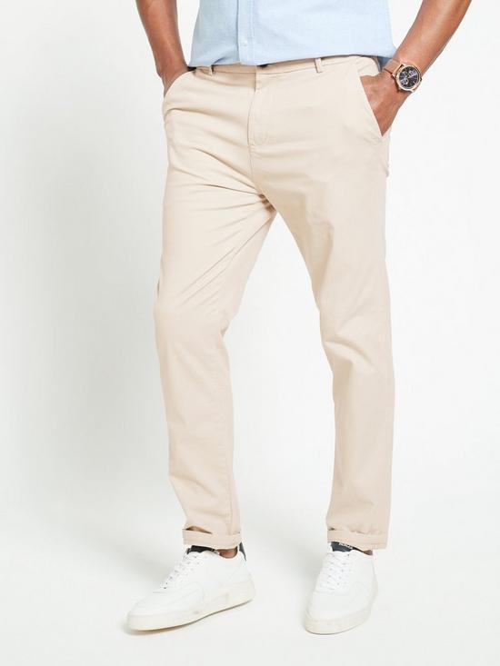 front image of everyday-slim-chino-trousers-stone