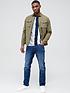  image of very-man-premium-straightnbspstretch-jeans-mid-blue
