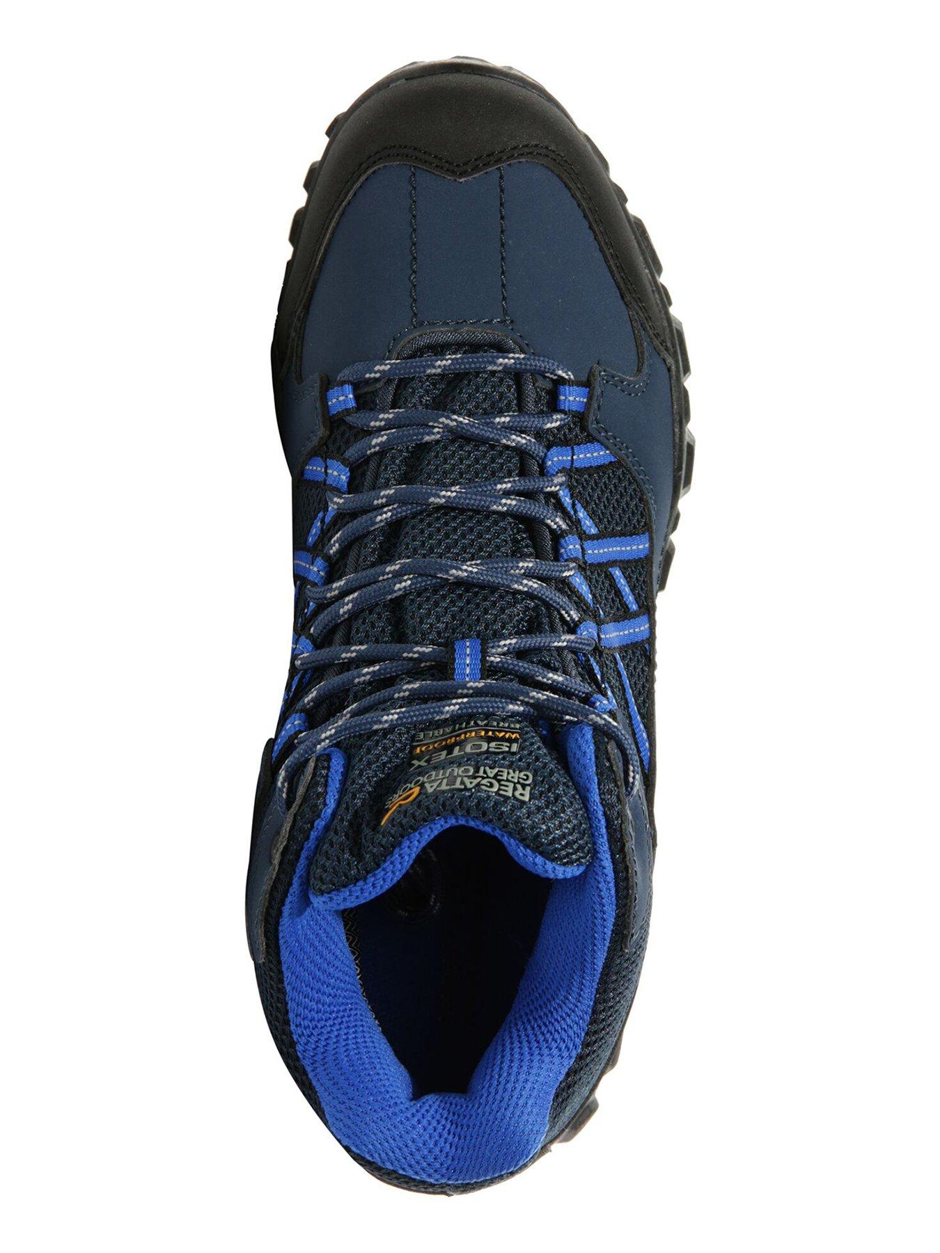  image of regatta-junior-edgepoint-mid-cut-walking-boot-blue