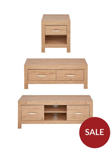 very-home-clanford-3-piece-package-tv-unit-coffee-table-and-lamp-table-oak-effect