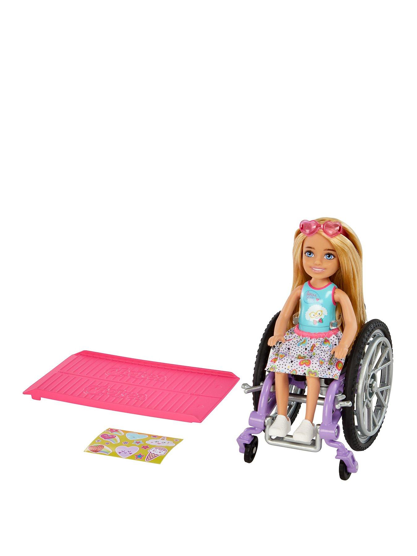 Barbie Chelsea Doll with Wheelchair and Ramp Blonde Littlewoods