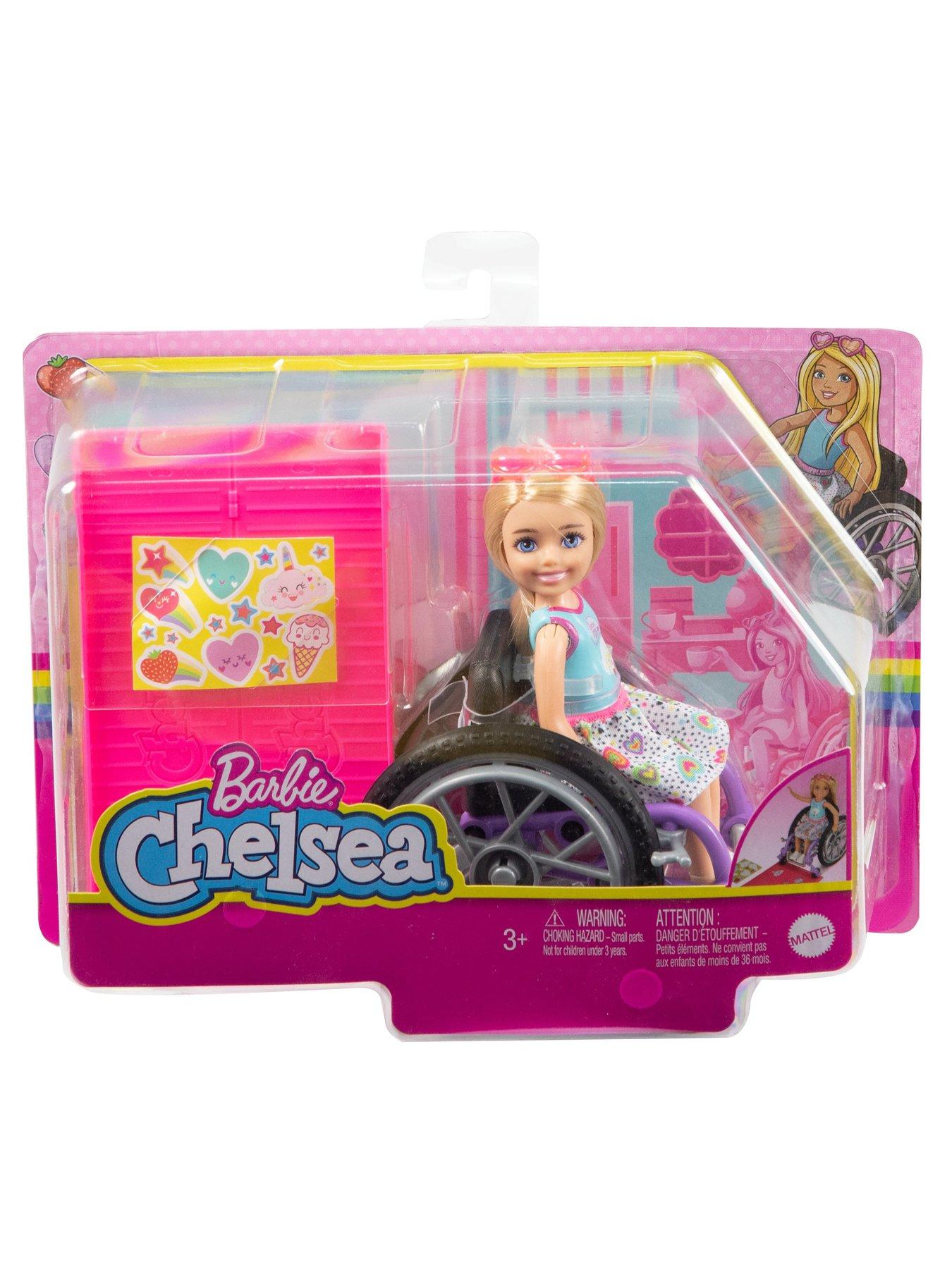 Barbie Chelsea Doll with Wheelchair and Ramp Blonde Littlewoods