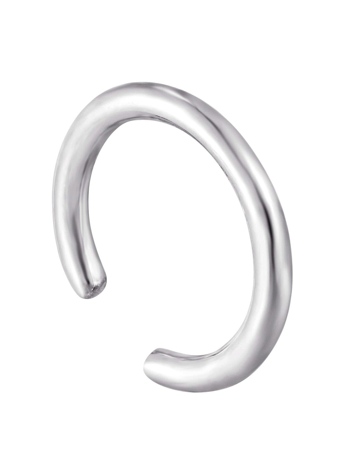 undefined Sterling Silver Plain Ear Cuff