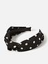  image of accessorize-polka-dot-knot-headband