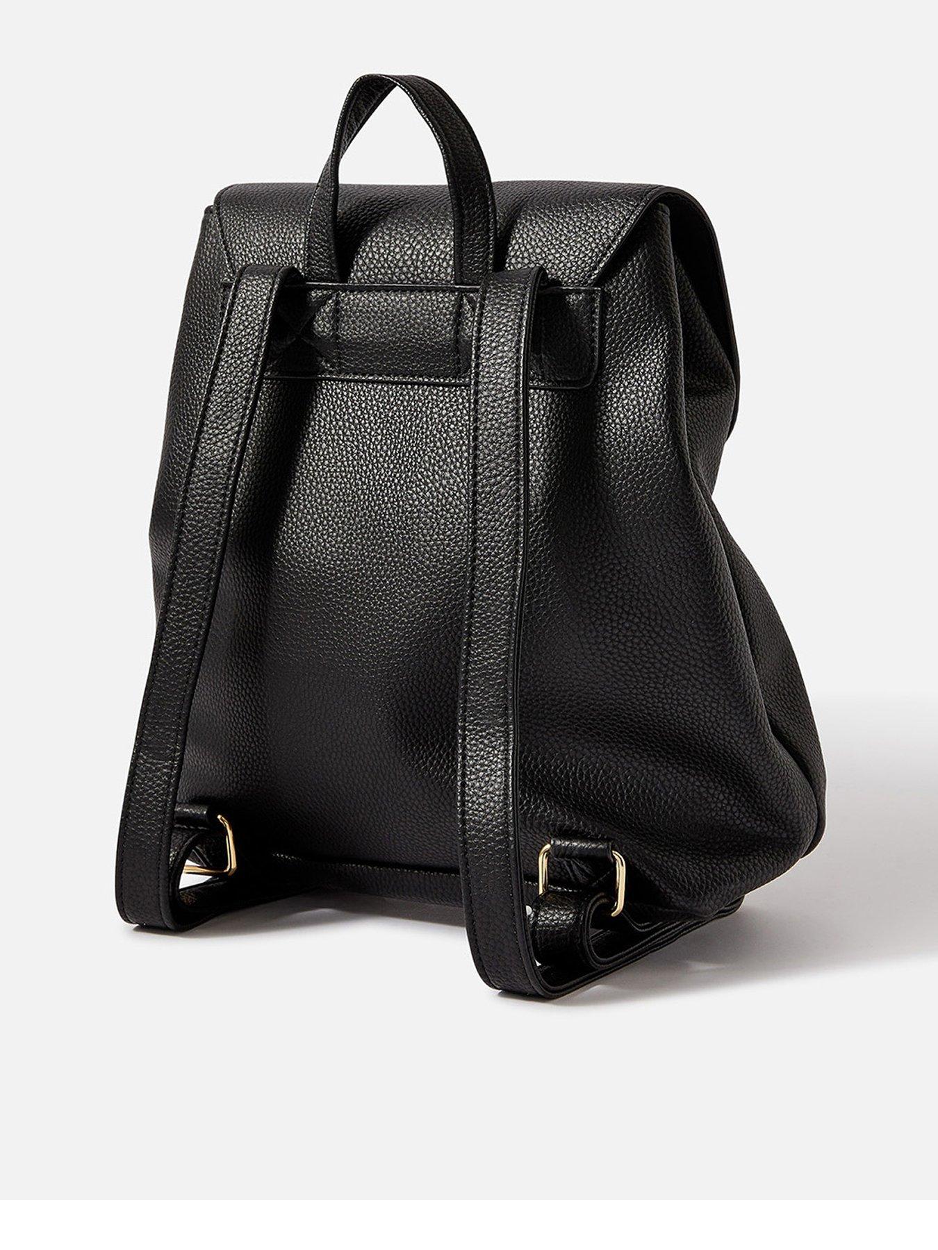 Khloe Black Pebbled Mini Backpack