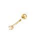  image of seol-gold-18ct-gold-plated-sterling-silver-tiny-cubic-zirconia-labret-screw-stud