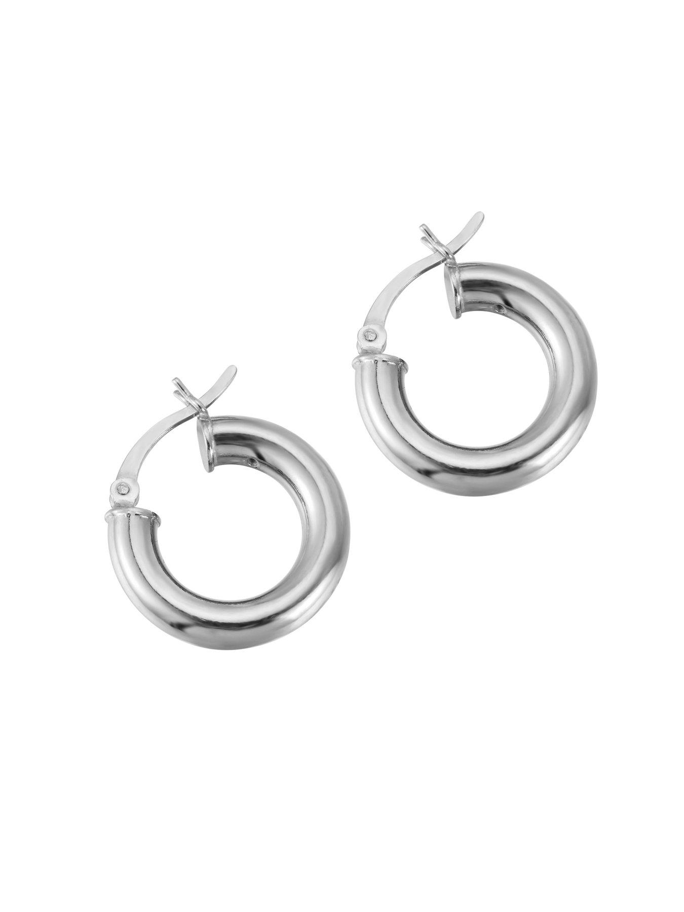  image of seol-gold-sterling-silver-thick-18mm-creole-hoop-earrings