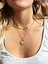  image of seol-gold-18ct-gold-plated-sterling-silver-world-map-adjustable-necklace