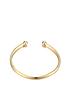 image of seol-gold-18ct-gold-plated-sterling-silver-torque-bangle